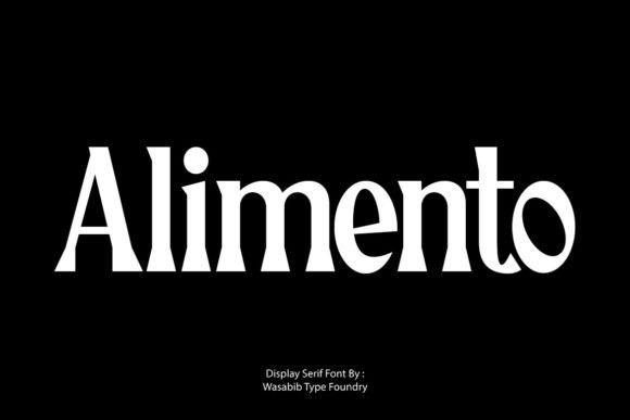 Alimento: A Serif With Appetite for Bold Branding