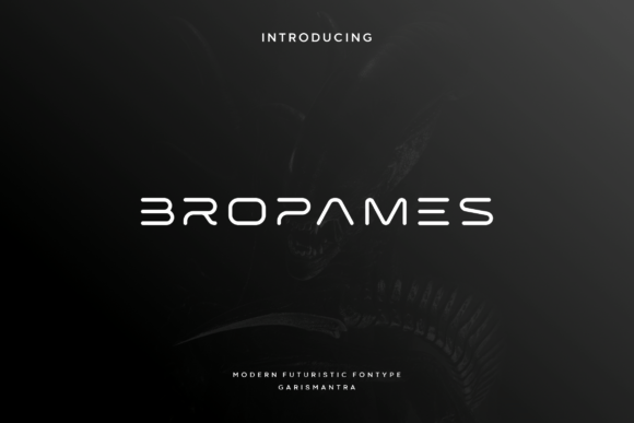 Bropames: A Futuristic Typeface for Modern Web Design