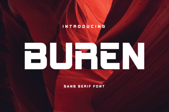 Buren Typeface: Minimalist Font for Modern Branding