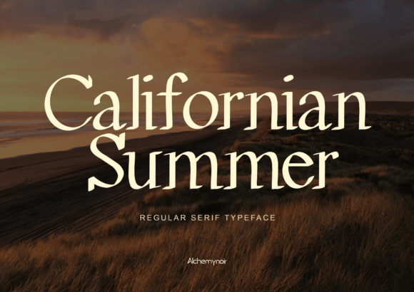 California Summer Serif Font for Makers