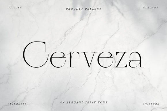 Cerveza Typeface: Elegant Serif for Editorial Design