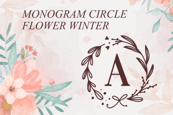 Circle Flower Winter: A Stylish Display Font for Web Design
