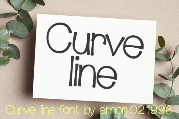 Curve Line Typeface for Elegant Branding