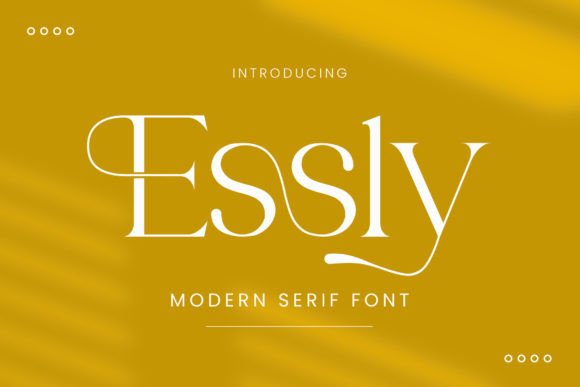 Essly: A Refined Serif Font for Editorial Design