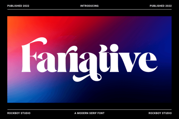 Fariative: A Distinct Serif Font for Modern Branding