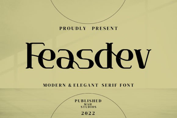 Feasdev: The Elegant Serif Font for Makers