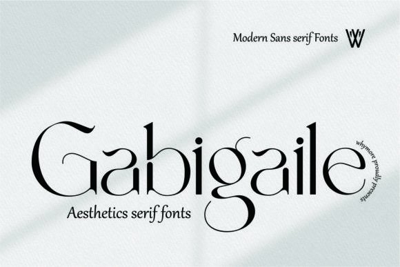 Gabigaile: A Sans Serif Typeface for Elegant Branding