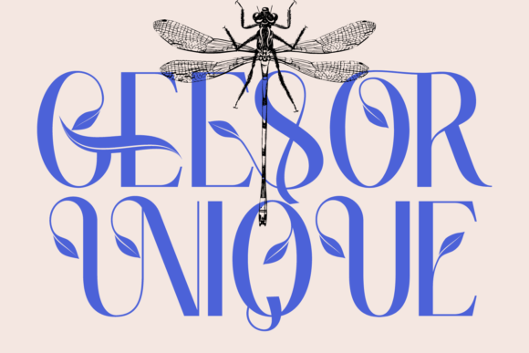Geesor Unique: A Floral Serif Font for Elegant Branding