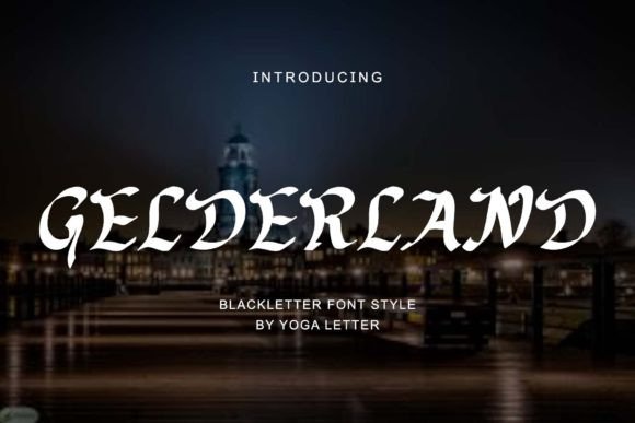 Gelderland: A Bold Blackletter Typeface for Web Design