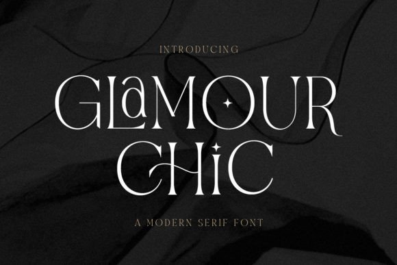 Glamour Chic: A Serif Font for Editorial Design