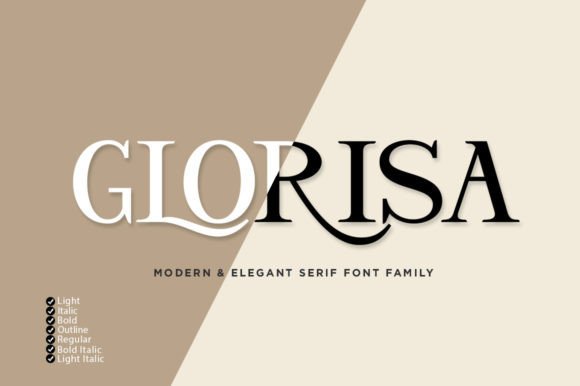 Glorisa: The Serif Font for Premium Branding
