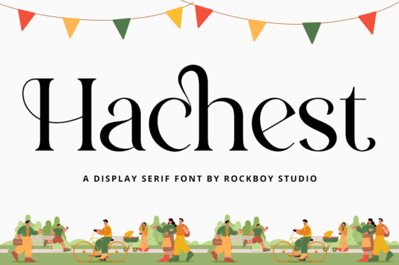 Hachest: A Refined Serif Typeface for Modern Branding