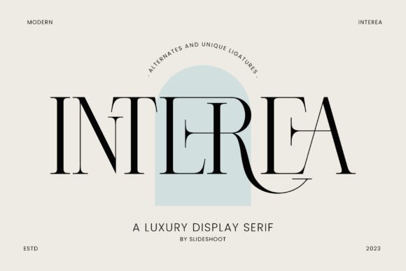Interea: A Serif Font for Professional Branding