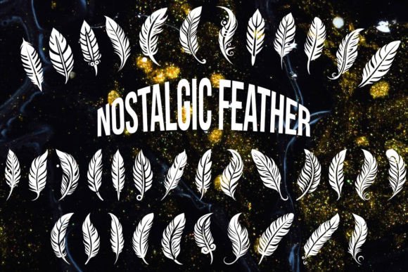 Nostalgic Feather Font for Scroll-Stopping Design