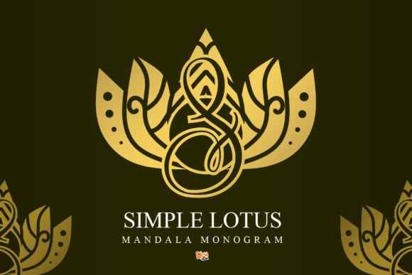 Simple Lotus Mandala Font for Clear Campaigns