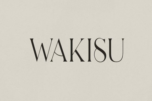 Wakisu: The Serif Typeface for Elegant Branding