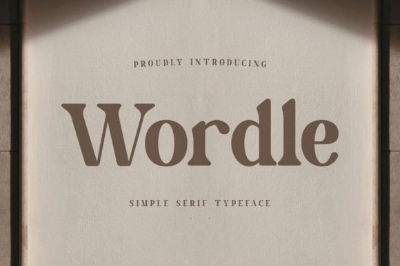 Wordle Serif Font for Handmade Branding